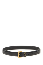 Black leather belt -  | Wise