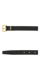 Black leather belt -  | Wise