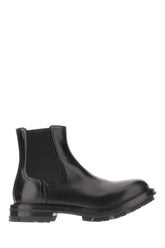 Black leather ankle boots -  | Wise