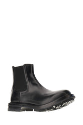 Black leather ankle boots -  | Wise