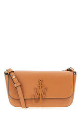 Caramel leather crossbody bag -  | Wise