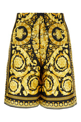 Printed silk bermuda shorts -  | Wise