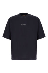 T-shirt oversize in cotone blu notte -  | Wise