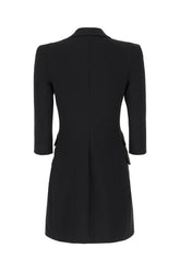 Black stretch polyester mini dress -  | Wise