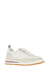 Two-tone leather and mesh sneakers -  | Wise