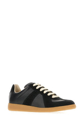 Two-tone leather and suede Replica sneakers -  | Wise