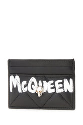 Black leather card holder -  | Wise