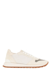 Ivory nylon and suede sneakers -  | Wise