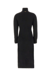 Black wool blend dress -  | Wise