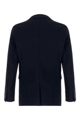 Giacca in poliestere stretch blu notte -  | Wise