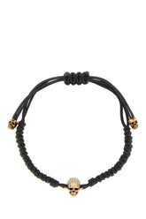 Black cotton Skull bracelet -  | Wise