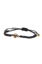 Black cotton Skull bracelet -  | Wise