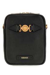 Black leather Medusa Biggie crossbody bag -  | Wise