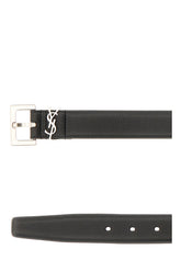 Black leather belt -  | Wise