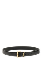 Black leather belt -  | Wise