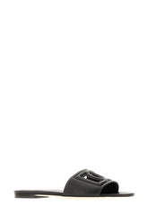 Slippers in pelle nera -  | Wise