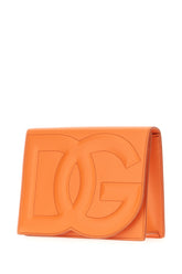 Orange leather DG Logo crossbody bag -  | Wise