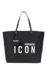 Black nylon shopping bag -  | Wise