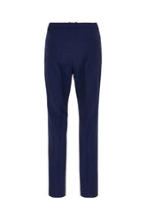 Pantalone in lana stretch blu -  | Wise