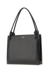 Black leather Giro Handle handbag -  | Wise