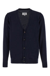 Midnight blue cashmere cardigan -  | Wise