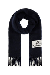 Black alpaca blend scarf -  | Wise