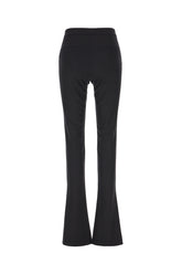 Black stretch polyester blend pants -  | Wise