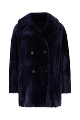 Blue shearling jacket -  | Wise