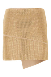 Embellished viscose blend mini skirt -  | Wise