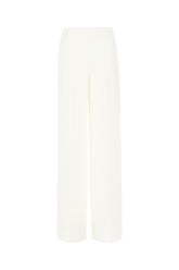 Ivory stretch viscose pants -  | Wise