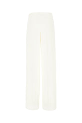 Ivory stretch viscose pants -  | Wise