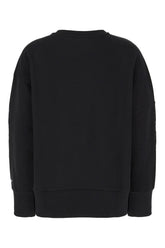 Black cotton oversize sweatshirt -  | Wise