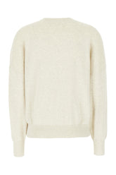 Melange grey cotton blend sweater -  | Wise