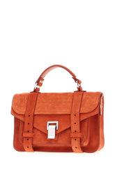 Orange suede medium handbag -  | Wise