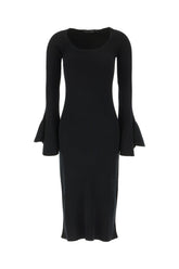 Black silk blend dress -  | Wise