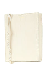 Ivory leather small Tangle crossbody bag -  | Wise