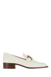 Ivory leather loafers -  | Wise