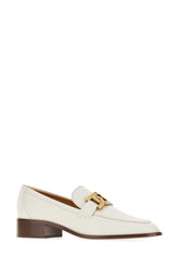 Ivory leather loafers -  | Wise