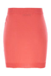 Coral cotton mini skirt -  | Wise