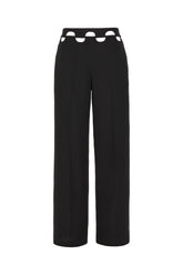 Black stretch nylon pants -  | Wise