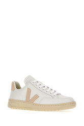 White leather v-12 sneakers -  | Wise