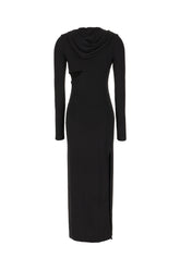 Black stretch viscose dress -  | Wise