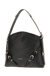 Black leather medium Voyou shoulder bag -  | Wise