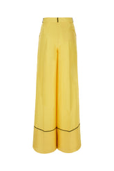 Yellow silk pants -  | Wise