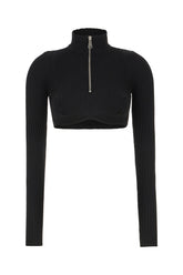 Top in misto viscosa stretch nera -  | Wise