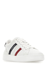 White synthetic leather Monaco M sneakers -  | Wise