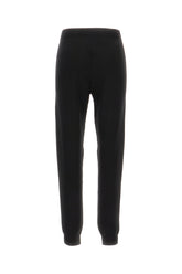 Black stretch wool blend joggers -  | Wise