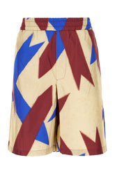 Printed silk bermuda shorts -  | Wise