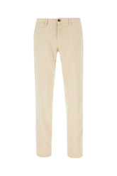 Pantalone in cotone stretch sabbia -  | Wise