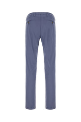 Powder blue stretch cotton pants -  | Wise